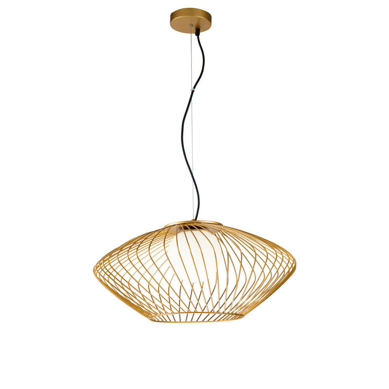 Lampada pendente Pendant in Metallo Plec Oro-1