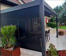 Pergola da Giardino 3,6x3 m in Alluminio con Tende Laterali Grigio Antracite-9