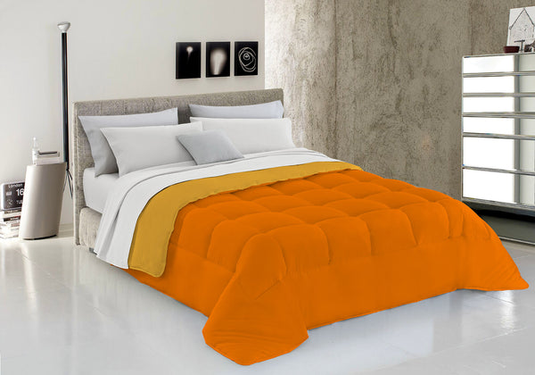 Couette en Microfibre 300gr Doubleface Orange/Jaune acquista