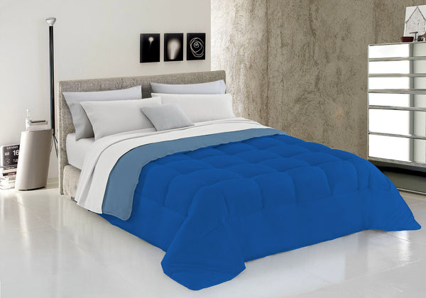 Couette en Microfibre 300gr Doubleface Royal/Bleu sconto