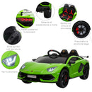 Macchina Elettrica per Bambini 12V con Licenza Lamborghini Aventador Verde-8