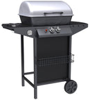 Barbecue a gas GPL 2 fuochi + fuoco laterale Pyramidea BBQ2PL1-1