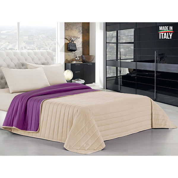 Couette Double Face 100gr Violet/Crème Différentes Tailles sconto