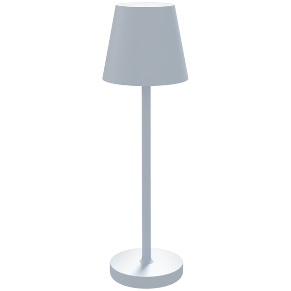 prezzo Lampada da Tavolo Portatile Ø11,2x36,5 cm in Acrilico e Metallo Grigio