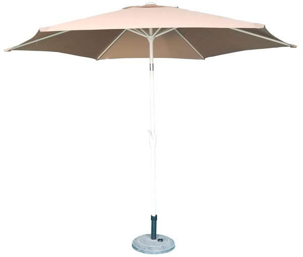 sconto Parasol de jardin Ø3 m Mât Ø38 mm en Aluminium Taupe