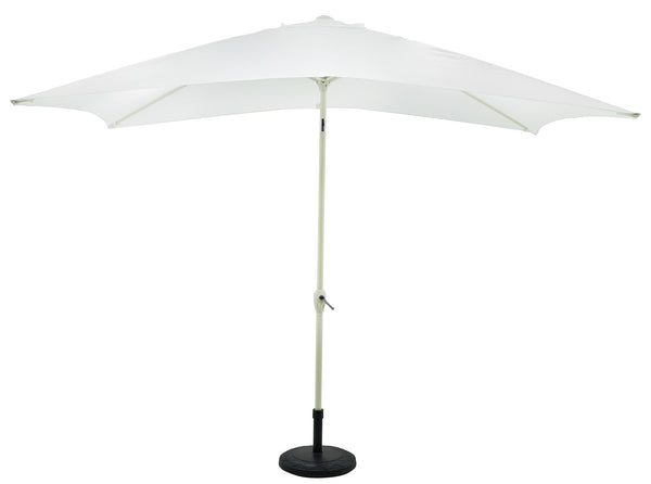 Parasol de jardin 3x2 m Mât Ø38 mm en Aluminium et Polyester Blanc online