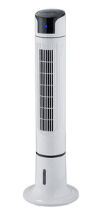 Ventilatore a Colonna Nebulizzante Oscillante H114 cm con Telecomando 3 Velocità Bianco-1