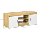 Mobile TV 130x39,6x48 cm Max 60” in Truciolato Legno-3