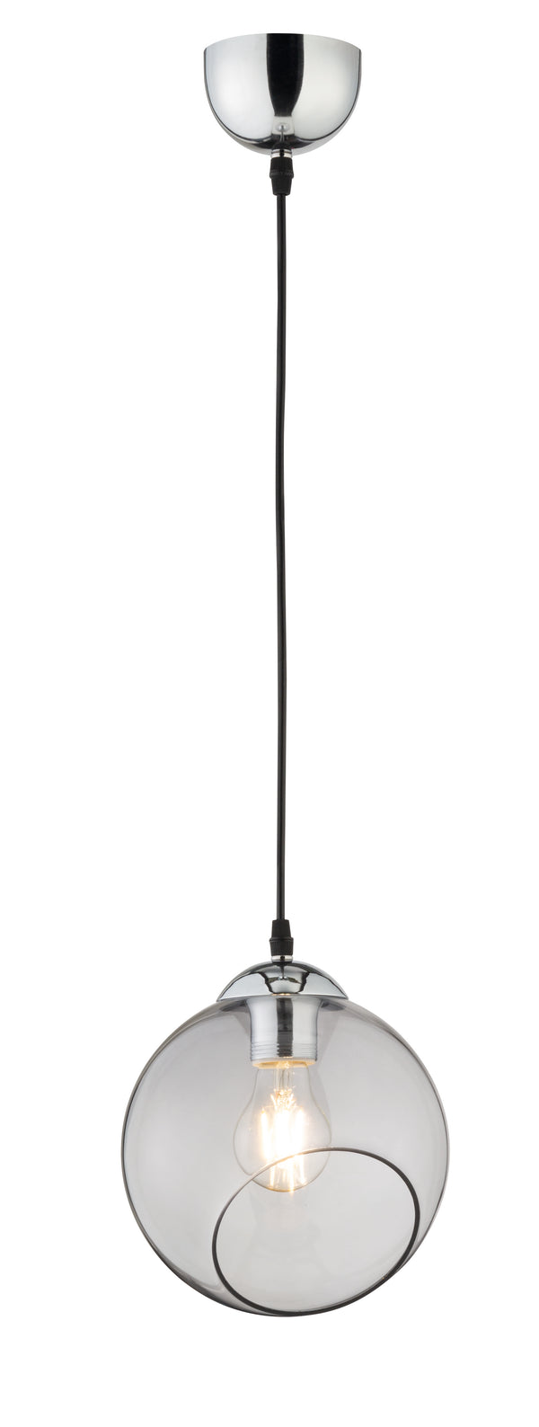 sconto Lampe à Suspension Intérieure E27 en Métal Chromé