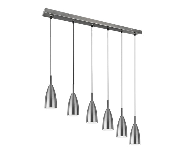 prezzo Lampe à suspension d'intérieur E14 en métal nickel mat