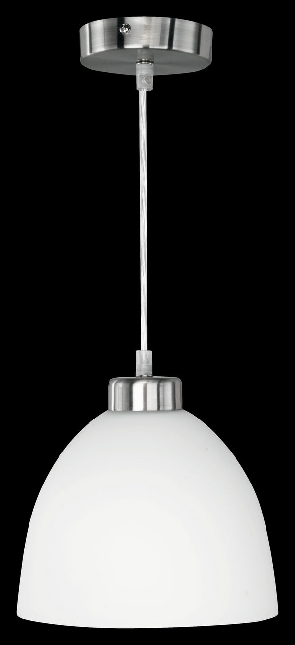 prezzo Lampe à suspension d'intérieur E27 en métal nickel mat