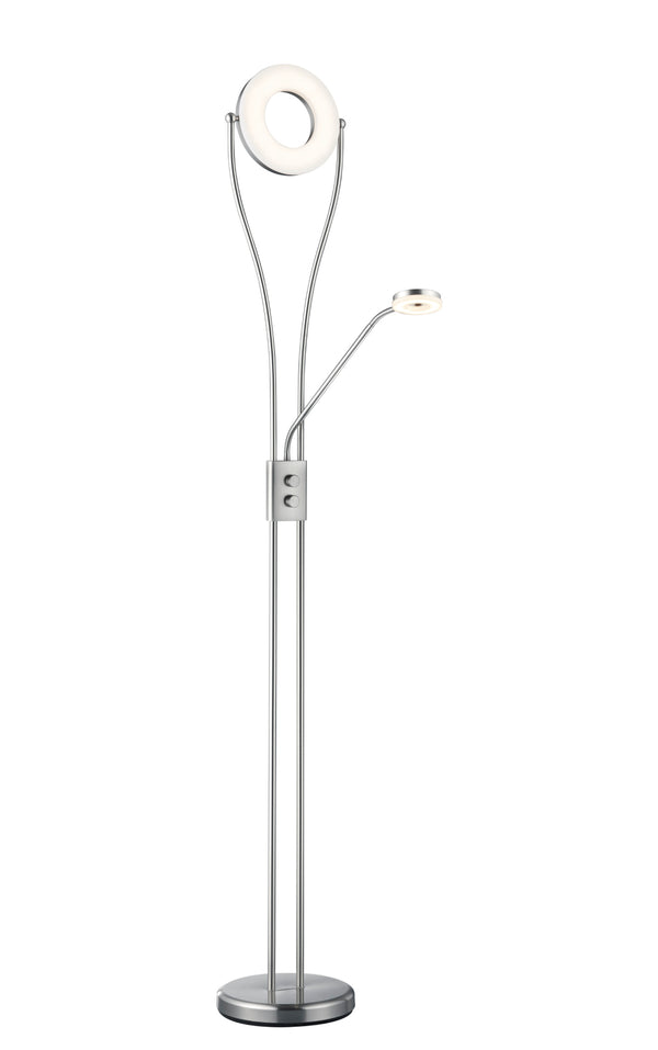 Lampadaire LED d'intérieur en Métal Nickel Mat sconto