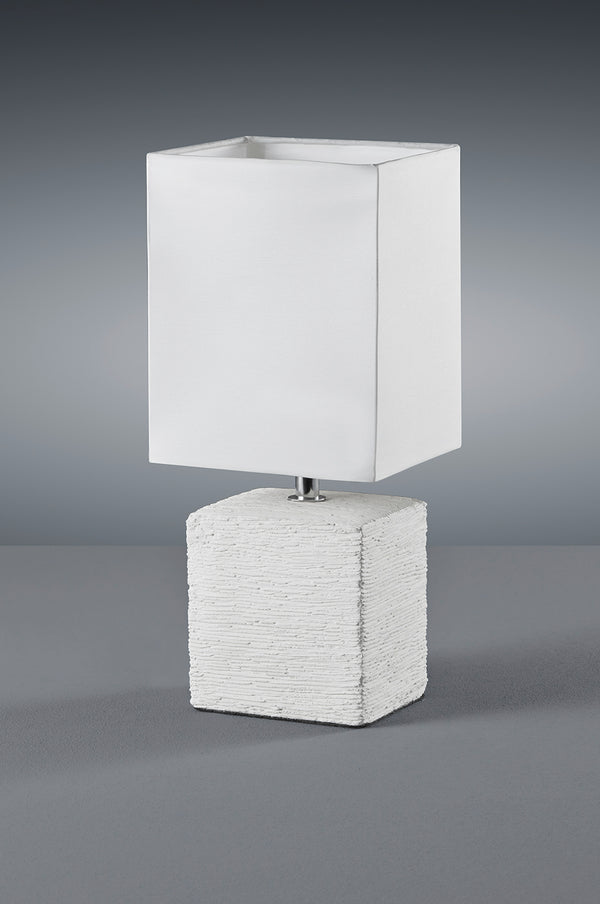 prezzo Lampe de table d'intérieur E14 en Céramique Blanc Vieilli