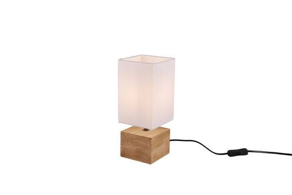 Lampe de table LED d'intérieur en bois coloré sconto