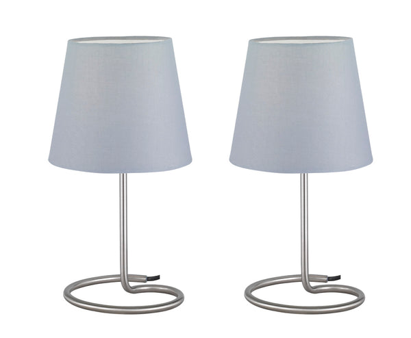 Lampe de table d'intérieur E14 en métal nickel mat prezzo