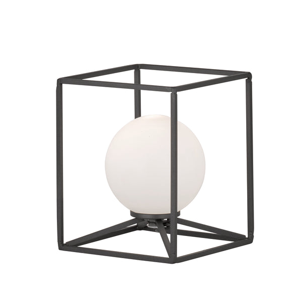 Lampe de table d'intérieur G9 en métal noir mat sconto