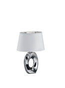 Lampada tavolo da Interno  E14 in Ceramica Argento-1