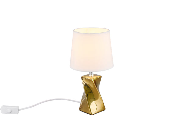 acquista Lampe de table d'intérieur E14 en céramique dorée