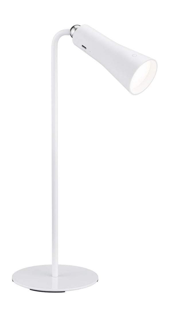 prezzo Lampada da Tavolo USB da Interno a LED SMD in Metallo Bianco Opaco