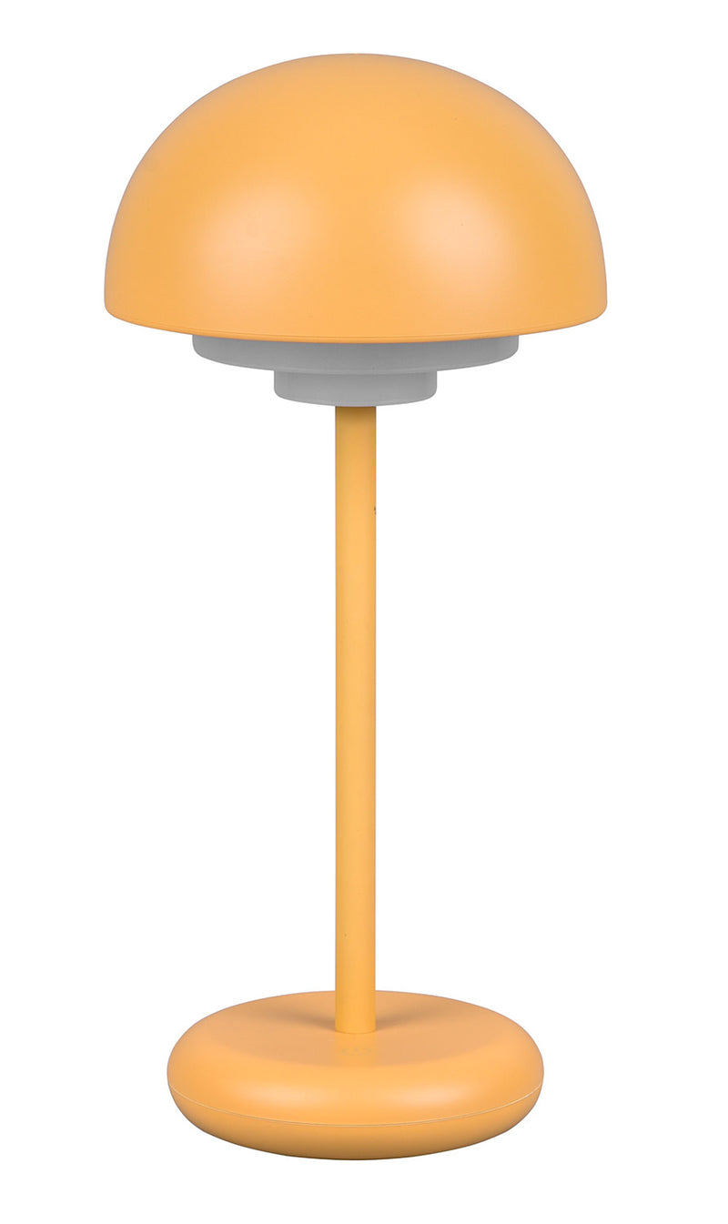 Lampada da Tavolo da Esterno a LED in Plastica Giallo Brillante-4