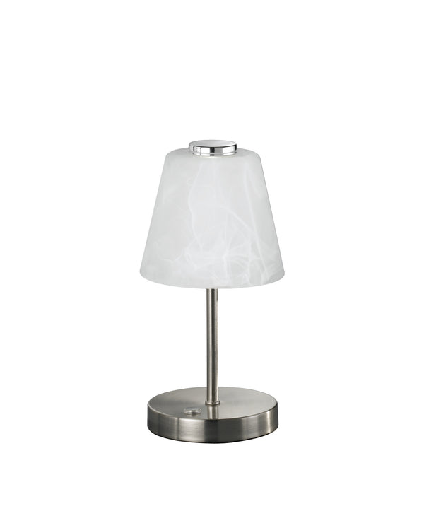 Lampe de table LED d'intérieur en métal nickel mat acquista