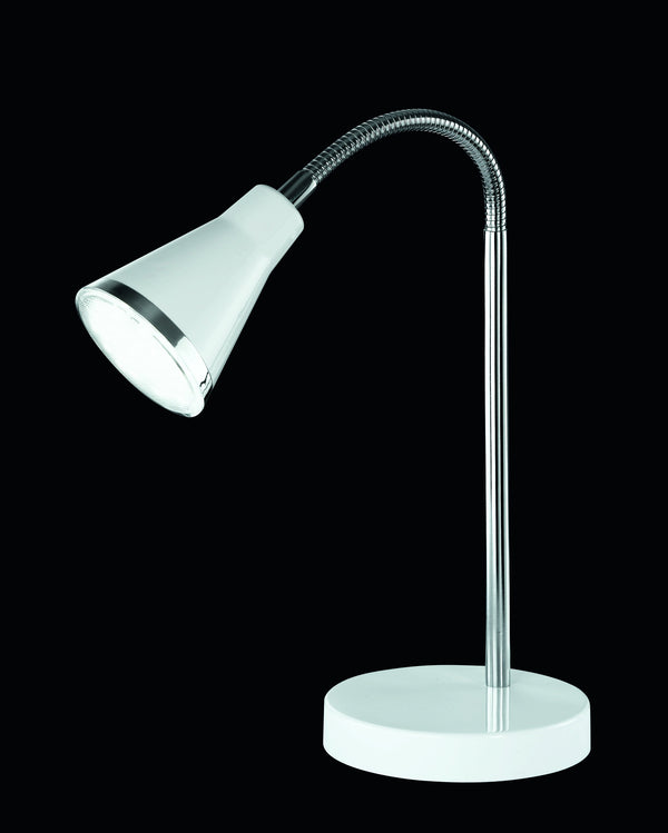 sconto Lampe de table LED d'intérieur en plastique blanc