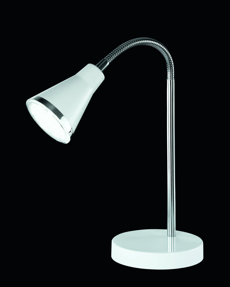 Lampada tavolo da Interno a LED in Plastica Bianco-1