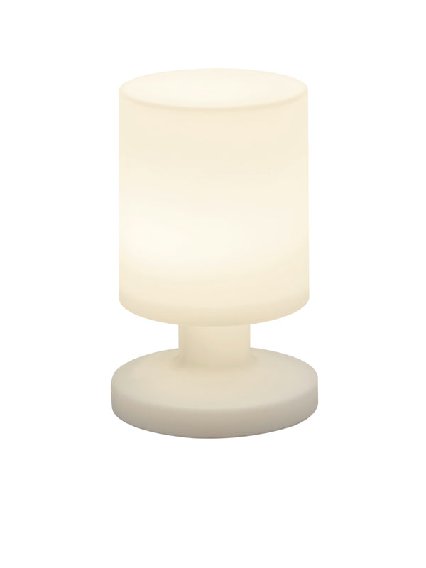 Lampe de table LED d'extérieur en plastique blanc online