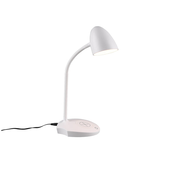 Lampe de table LED d'intérieur en plastique blanc sconto