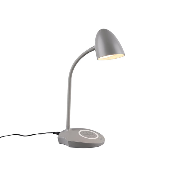 Lampe de table LED d'intérieur en plastique gris sconto