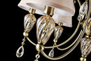 Lampadario Royal Classic in Metallo e Vetro Murano Bronzo-5