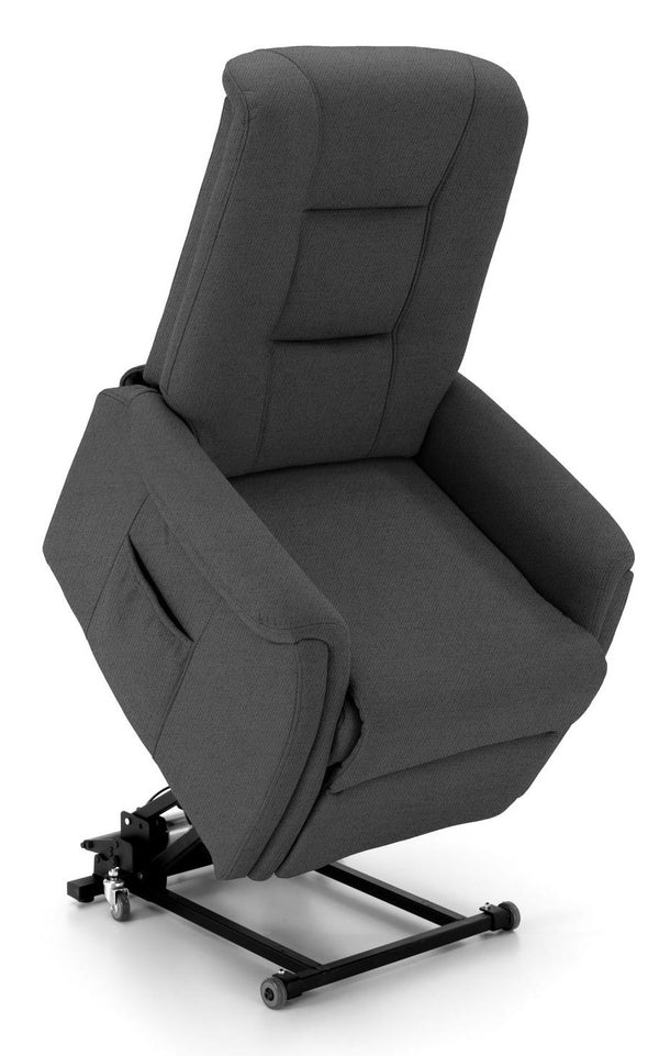 acquista Fauteuil Releveur Electrique 1 Moteur en Microfibre Gris Foncé