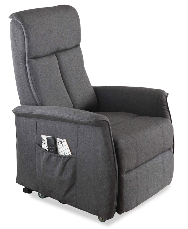 online Fauteuil Releveur Electrique 2 Moteurs en Microfibre Grise