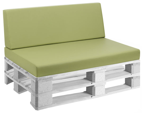 Coussins pour Palettes 120x80 cm Assise et Dossier en Simili Cuir Mariotti Reforma Lime sconto