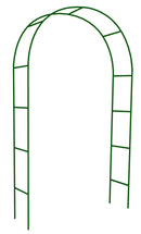 Arco per Piante Rampicanti da Giardino 140x37x220 cm in Acciaio  Verde-1