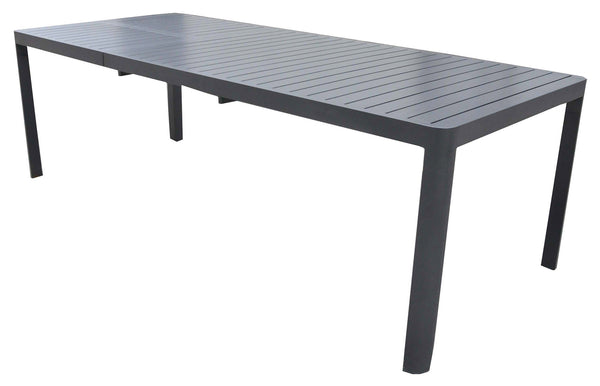 Table de jardin extensible 160/240x100x75 cm en aluminium gris anthracite online