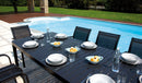 Tavolo da Giardino Allungabile 200/300x100x75 cm in Alluminio Grigio Antracite-4