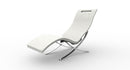 Lettino Chaise Longue da Interno Inclinabile con Supporto in Alluminio Arkema Serendipity Bianca-1