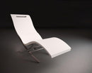 Lettino Chaise Longue da Interno Inclinabile con Supporto in Alluminio Arkema Serendipity Bianca-3