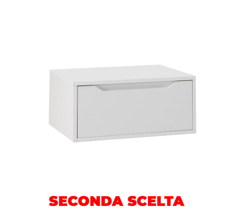 Mobile Bagno Sospeso 60 cm in Legno TFT Belsk Bianco Opaco Seconda Scelta-1