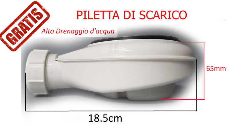 Piatto Doccia Semicircolare in Pietra Bonussi Everest Crema Varie Misure-5