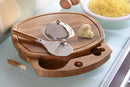 Set Taglia Tartufo in Acciaio Inox con Vassoio in Legno Alexander-2