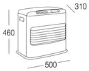 Stufa Elettrica a Combustibile Liquido Portatile 4600W Karlsen Tosai 4600 Grigia-4