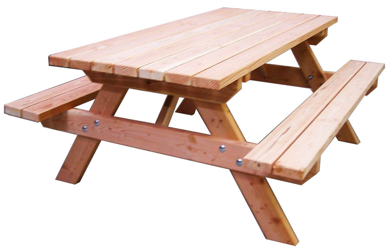 Set Birreria da Giardino con Panche Integrate in Legno Douglas Forestière-1