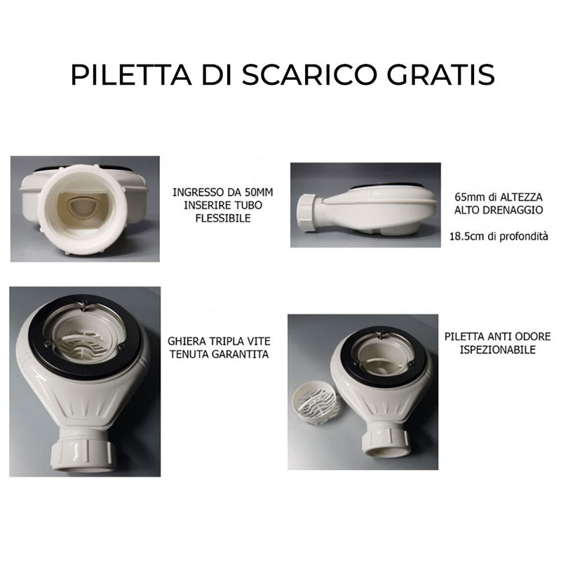 Piatto Doccia in Pietra Bonussi Eden Crema Varie Misure-10