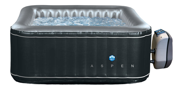 online NetSpa Aspen Spa extérieur gonflable chauffé 4 places 168x168x70 cm Noir