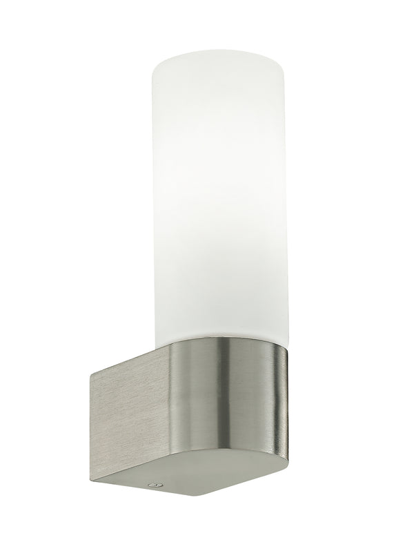 Applique Lampe de Salle de Bain Métal Nickel Diffuseur Cylindrique E14 acquista