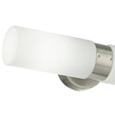 Applique Metallo Nikel diffusori Cilindrici Vetro Lampada Sopra Specchio Bagno E14 Intec SPOT-B-JOY-2