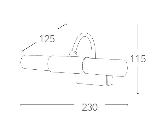 Applique Metallo Cromo Diffusori Cilindrici Vetro Lampada da Bagno G9 Intec SPOT-B-ROBY-3