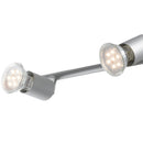 Faretto 4 Luci Spot Moderno Meallo Silver Orientabile Led 12 watt 4000 K Intec SPOT-COOPER-4-2